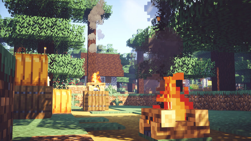 Campfire in Forest — Green, Peaceful