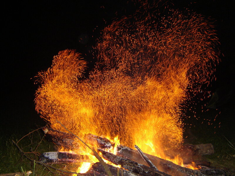 Campfire with Sparks