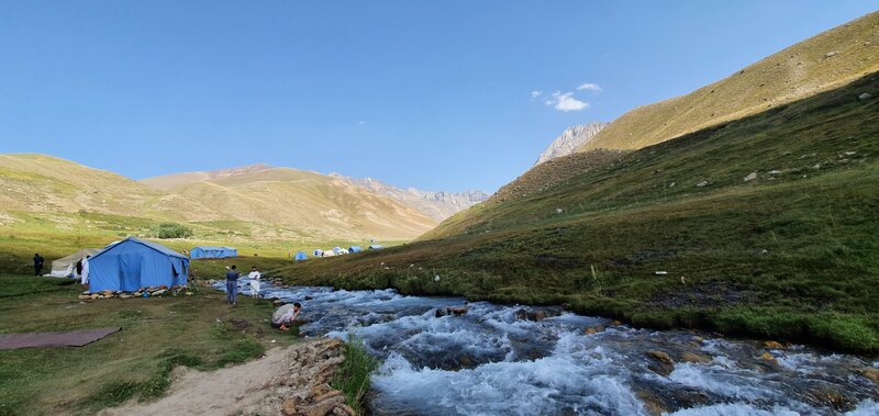 Campsite by Mountain Stream