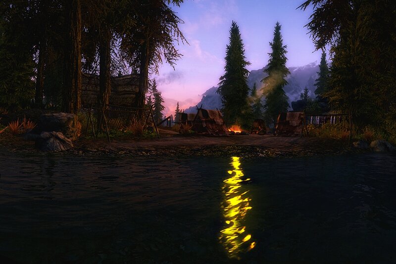 Campsite by River