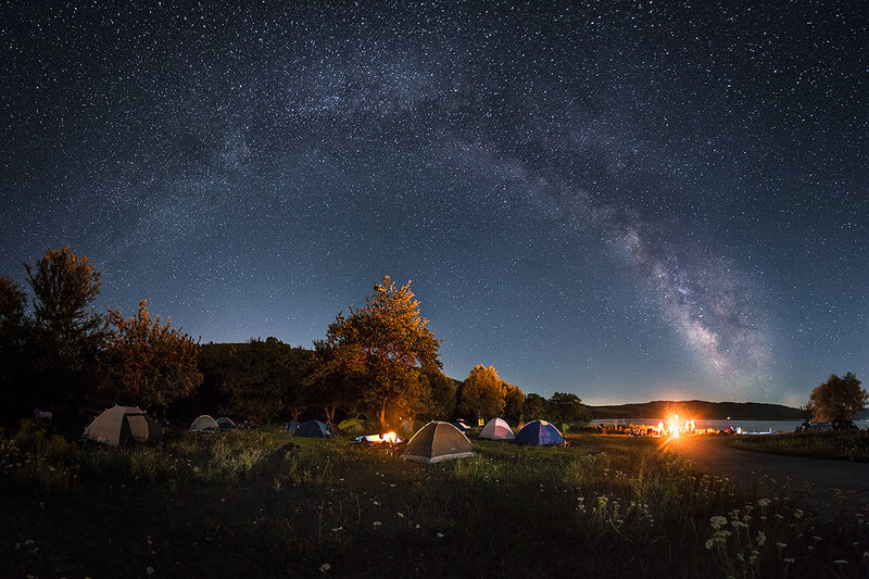 Campsite under Stars