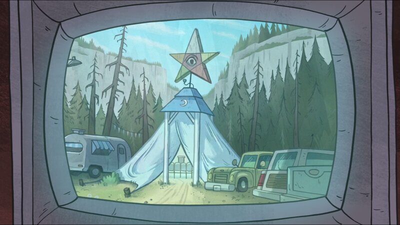 Campsite with Star Monument