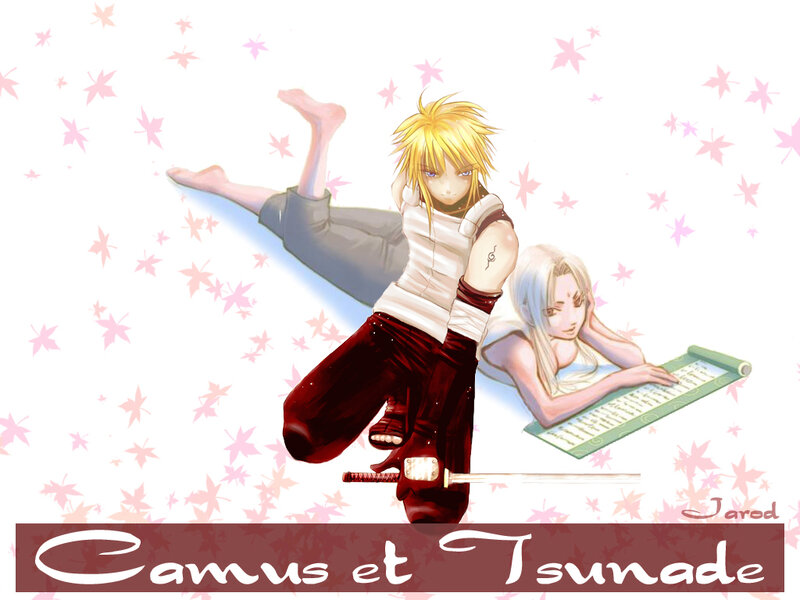 Camus and Tsunade artwork