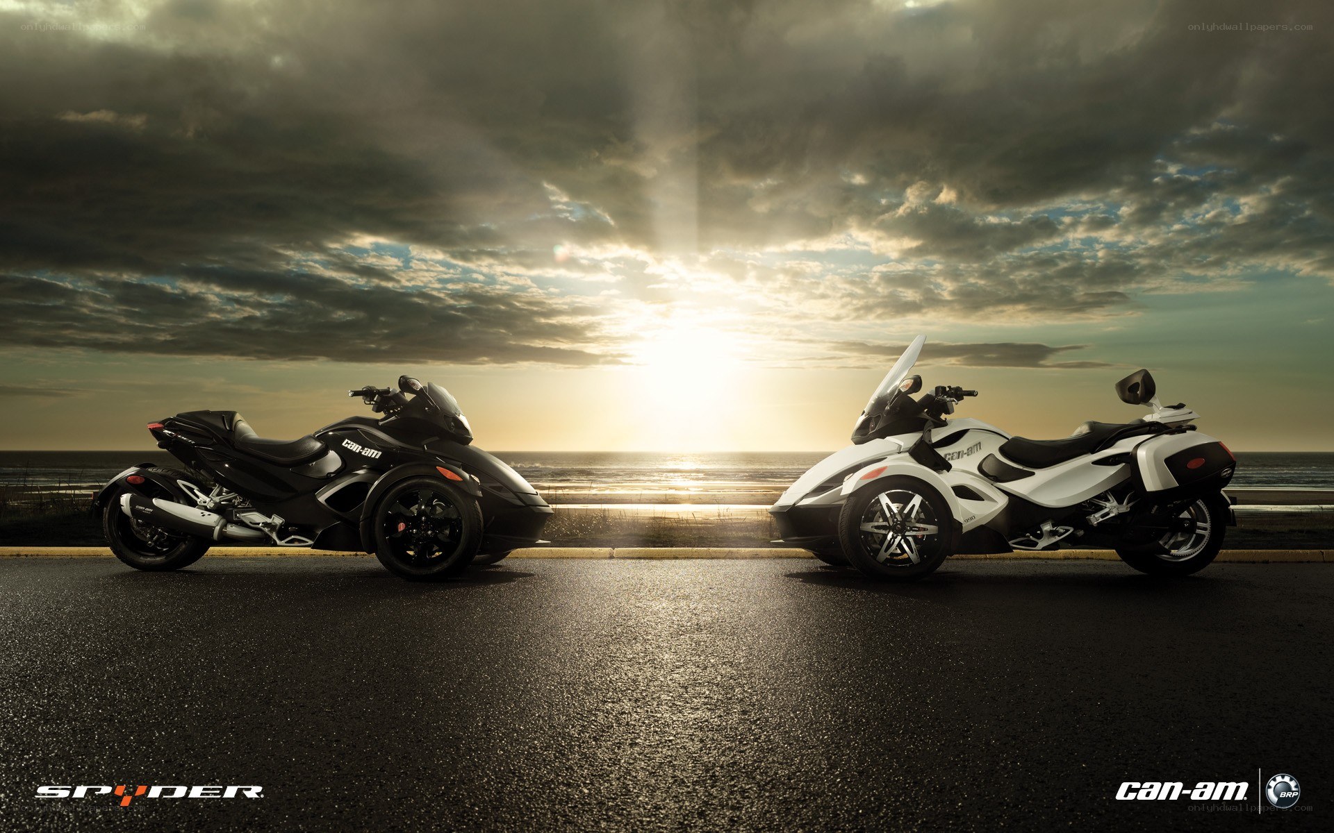 Can-Am Spyder at sunset