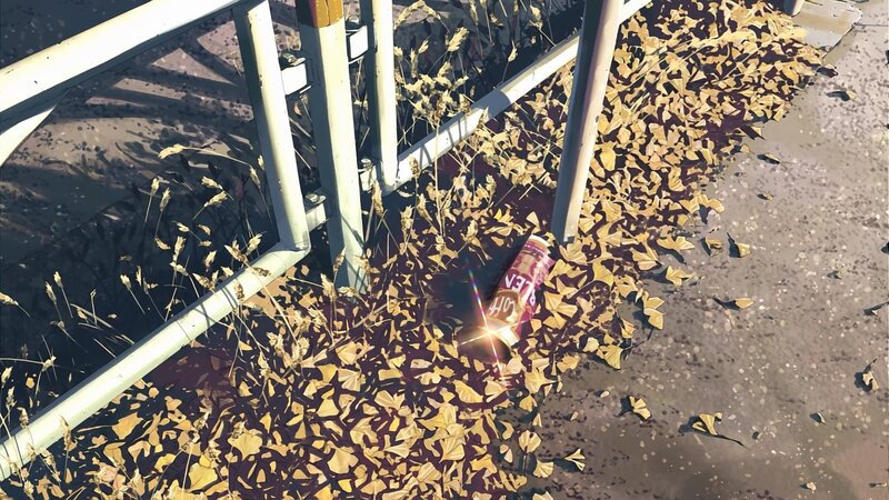 Can in Fallen Leaves