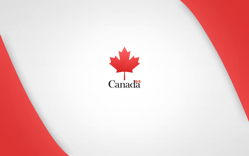 Canada logo with red accents