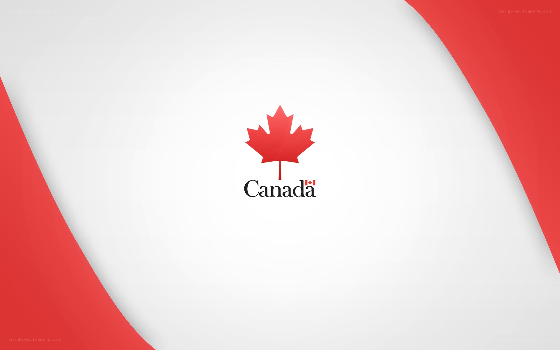 Canada logo with red accents