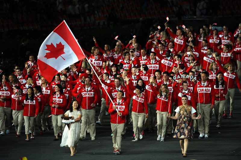 Canada Olympic team parade