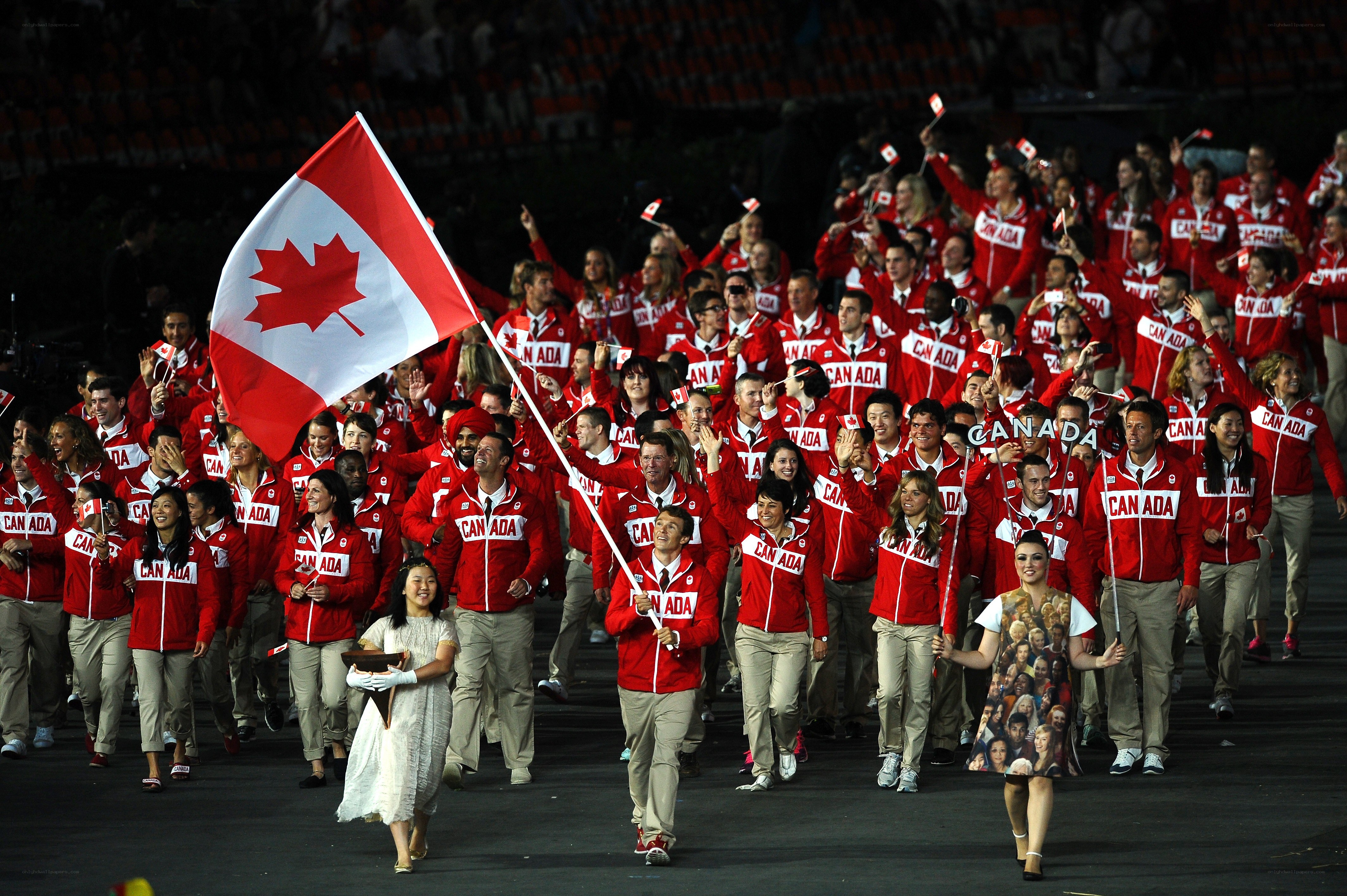 Canada Olympic team parade