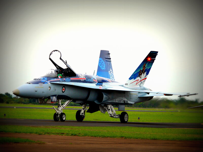 Canadian Fighter Jet — Blue