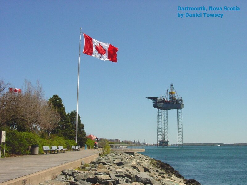 Canadian flag at Dartmouth waterfront