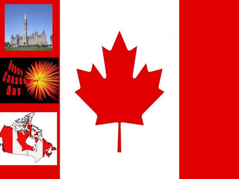 Canadian Flag Collage