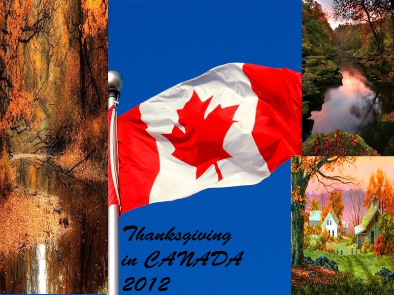 Canadian Flag in Autumn