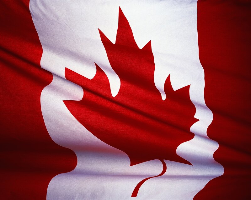 Canadian Flag — Red, Patriotic, Photograph, White, Maple Leaf