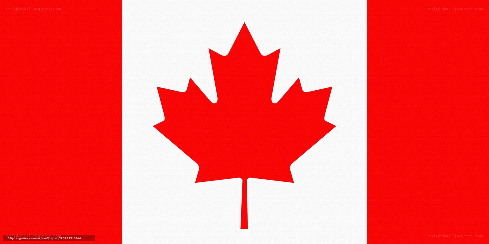 Canadian flag with maple leaf