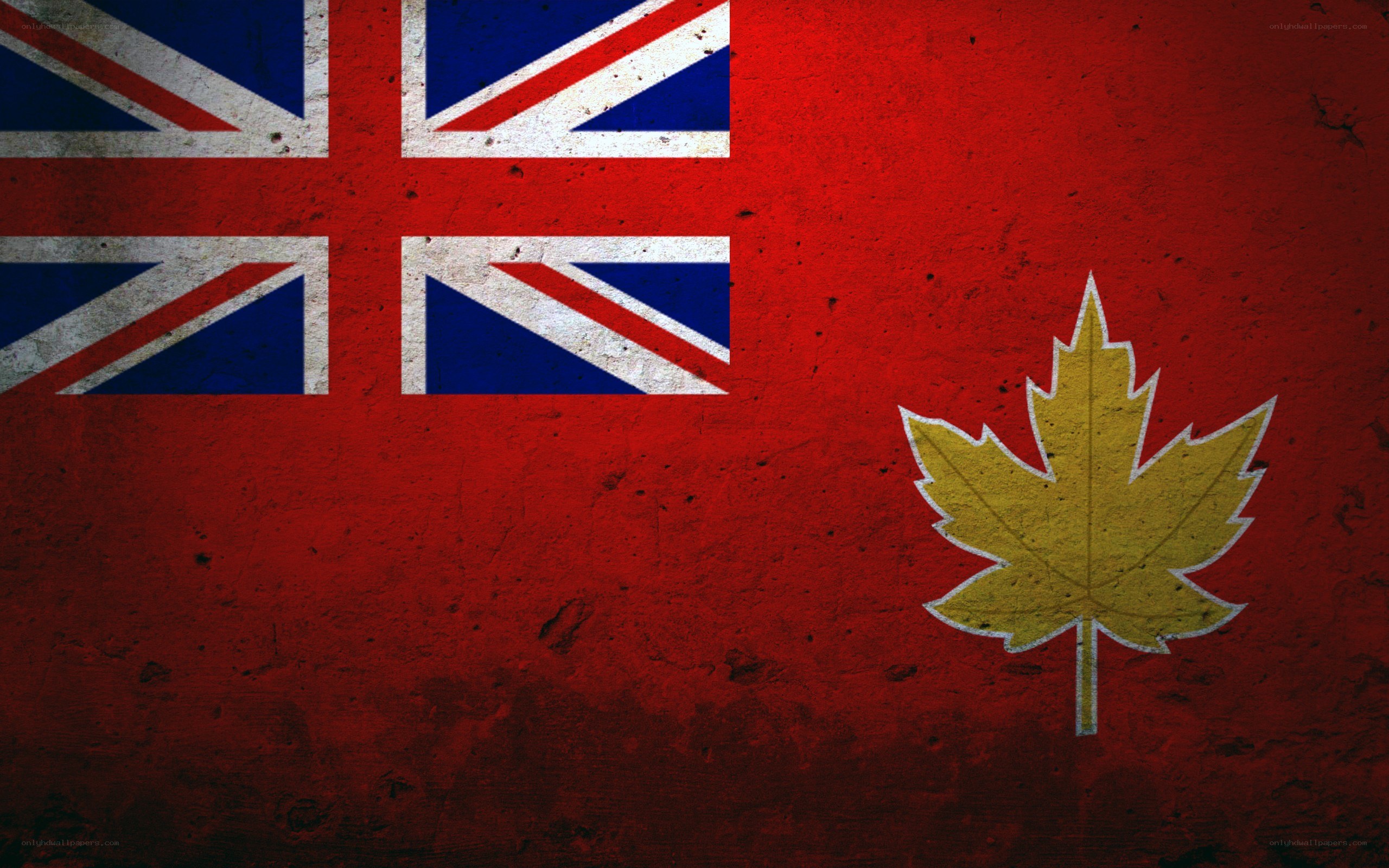 Canadian flag with Union Jack
