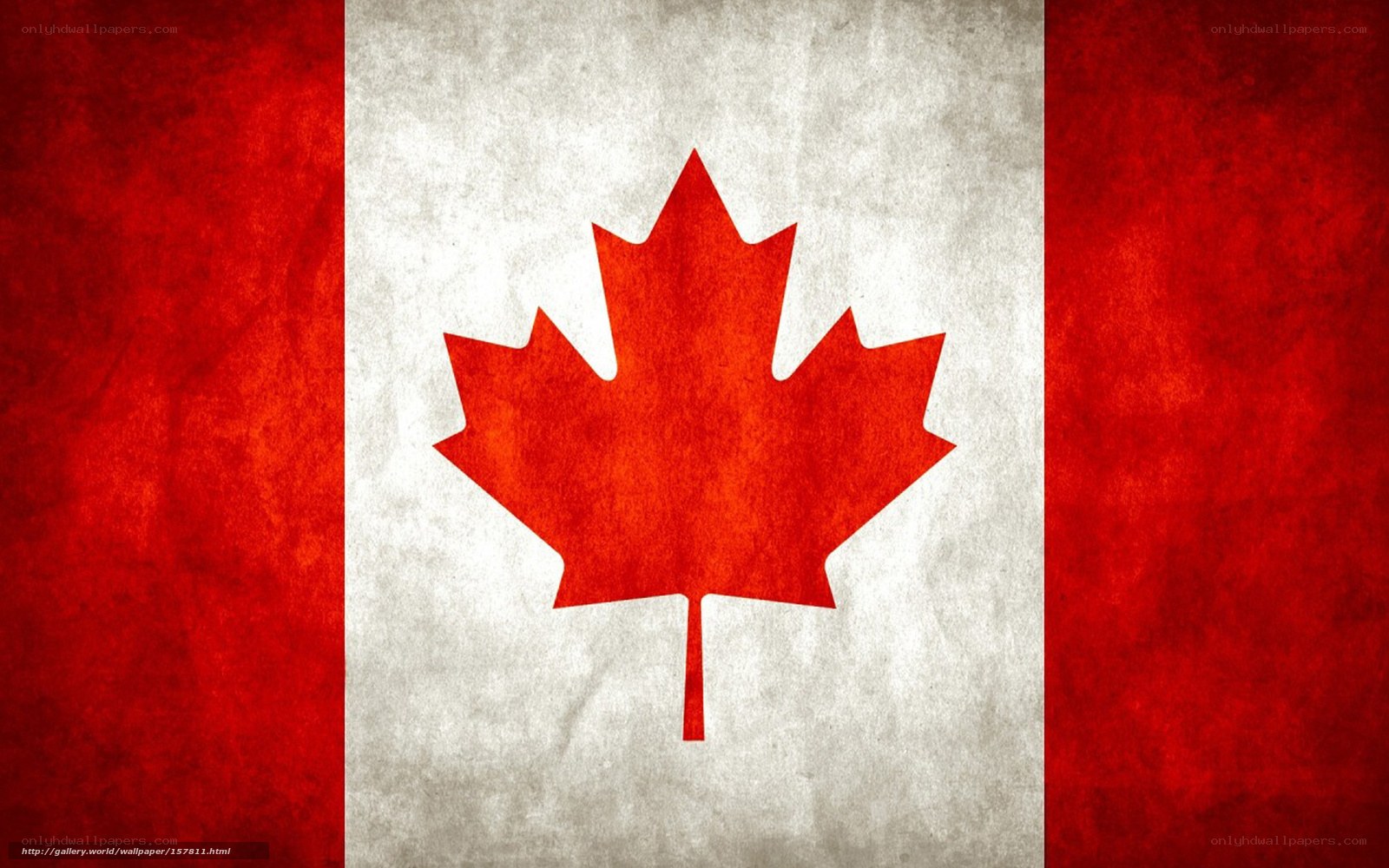 Canadian flag with vintage texture