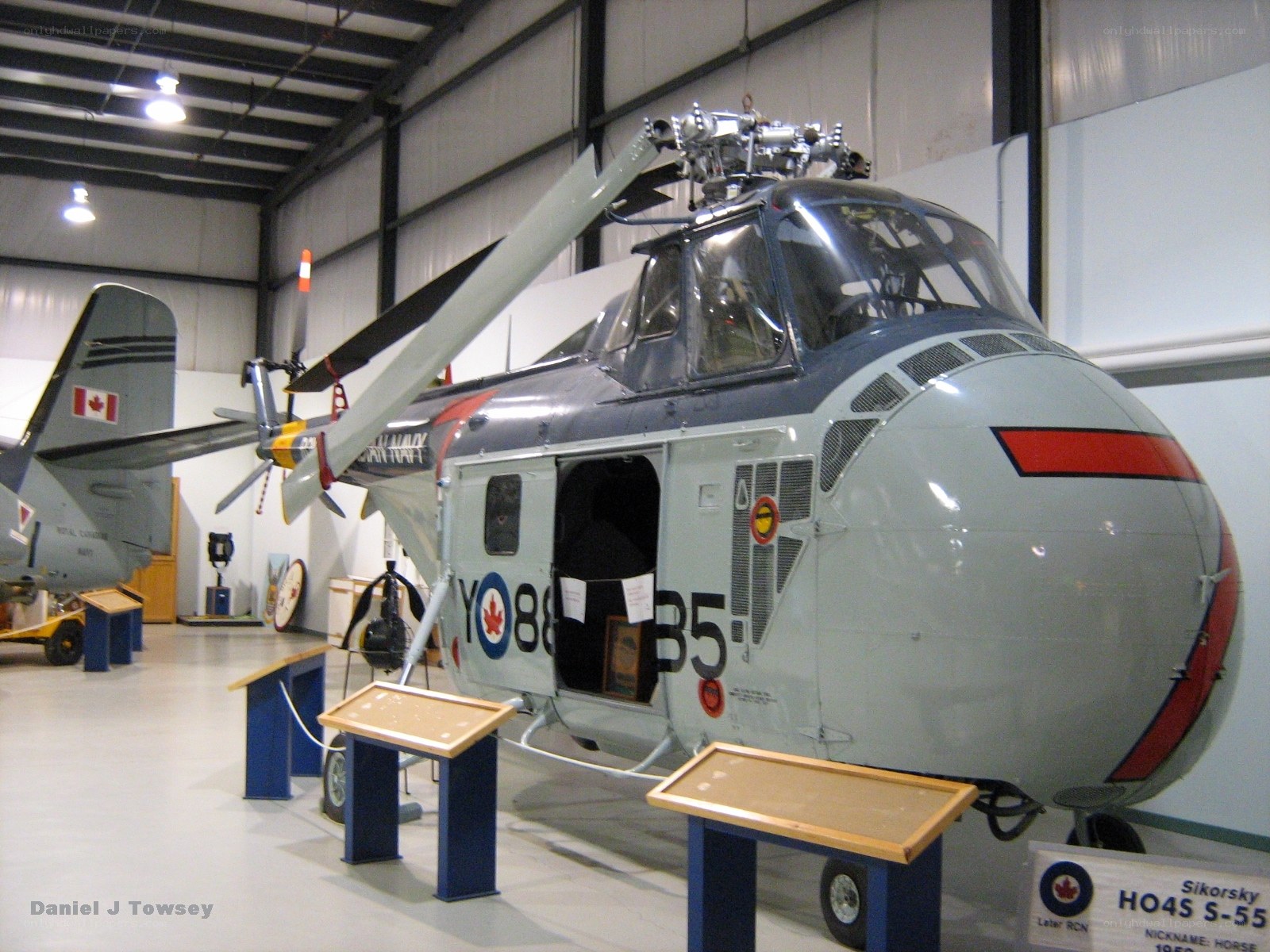 Canadian helicopter on display