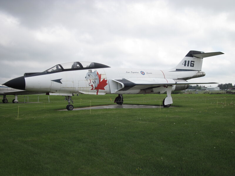 Canadian Jet Aircraft — White, Overcast