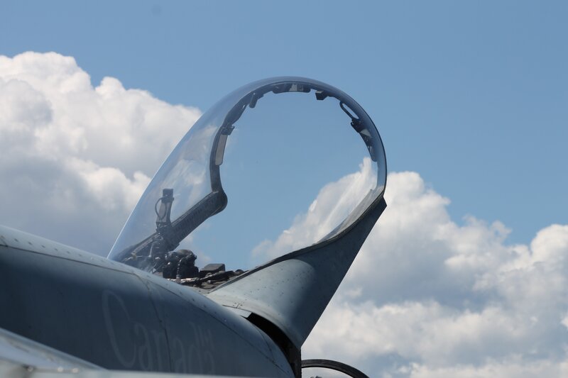 Canadian jet cockpit view