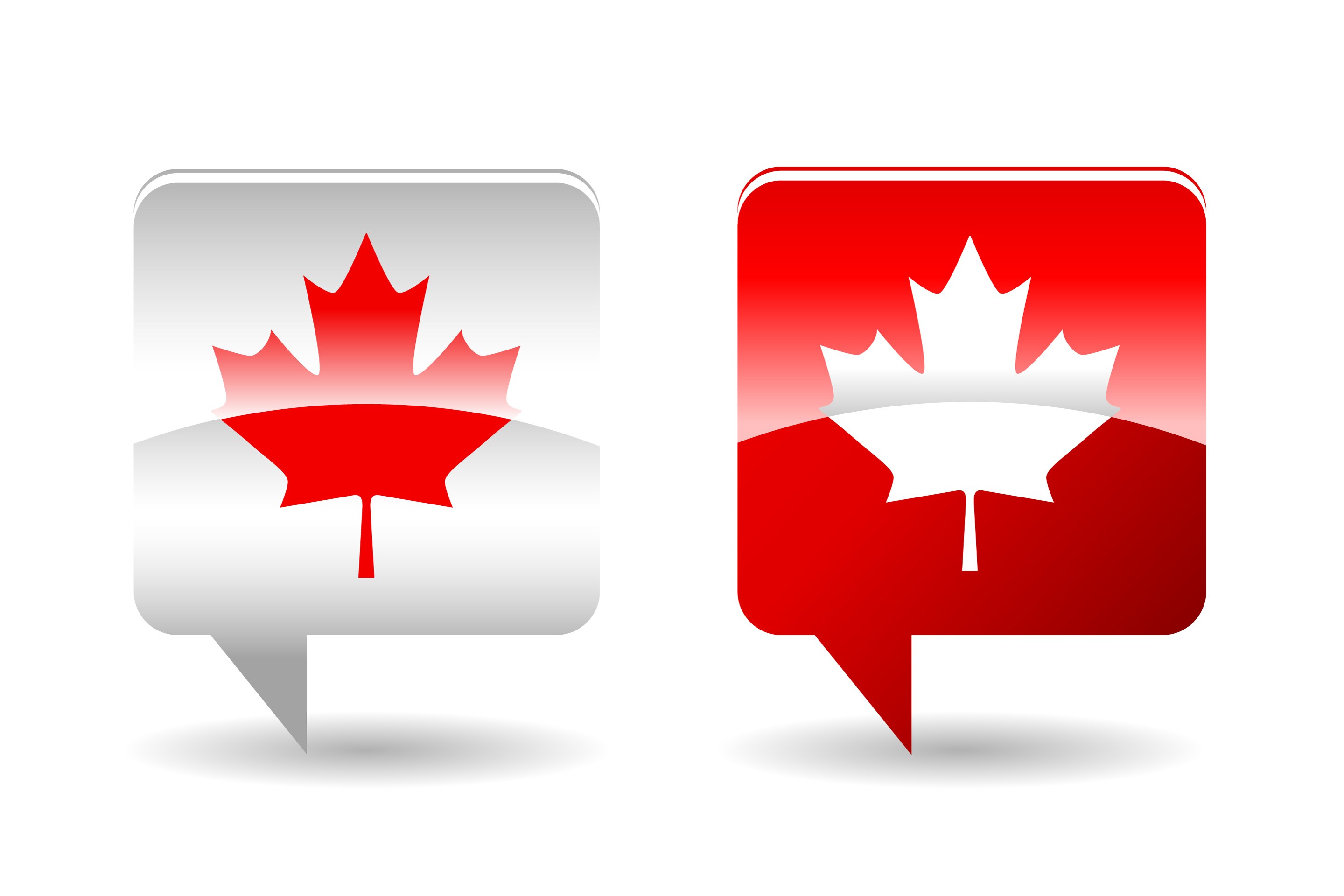 Canadian maple leaf icons