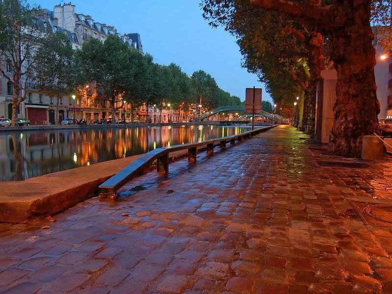 Canal at Dusk — Blue