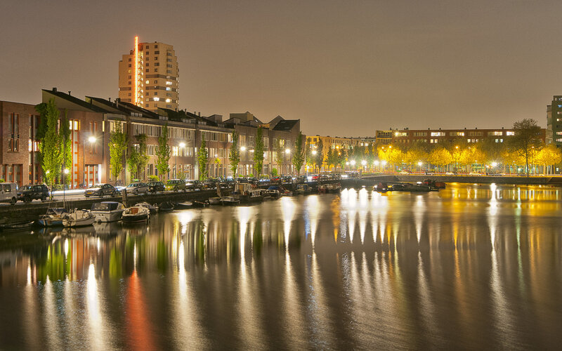 Canal at Night — Yellow