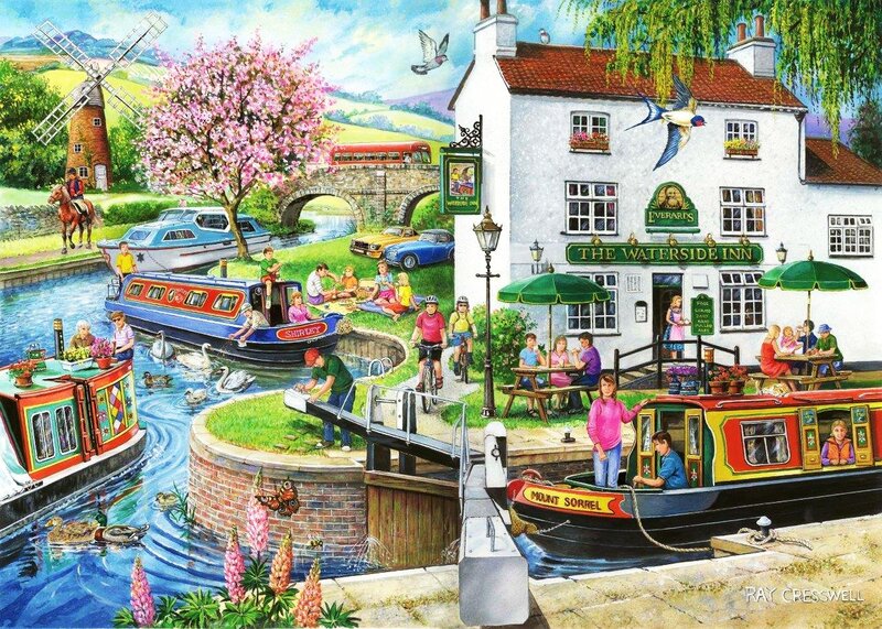 Canal Boat at Inn