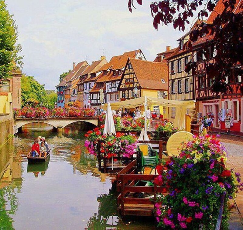 Canal Boat in Colmar