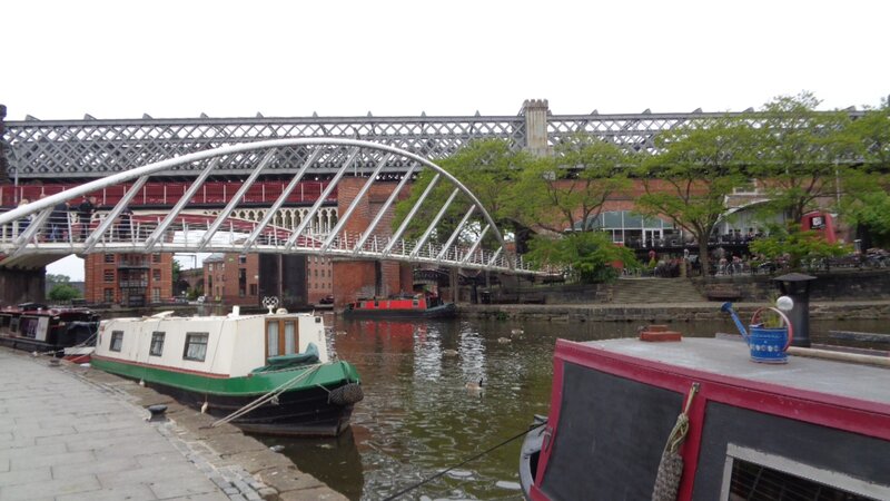 Canal Boats and Bridge