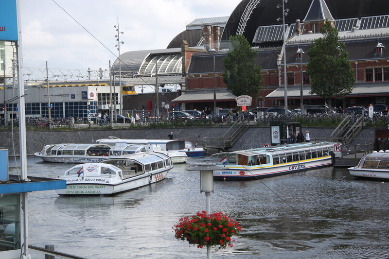 Canal Boats in City