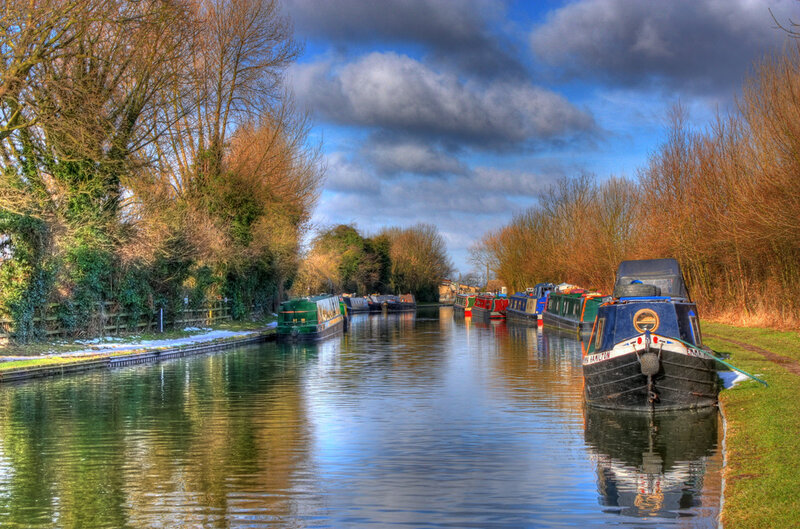 Canal Boats on a Canal
