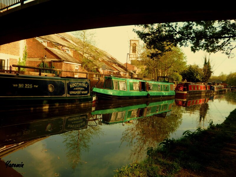 Canal Boats under Bridge