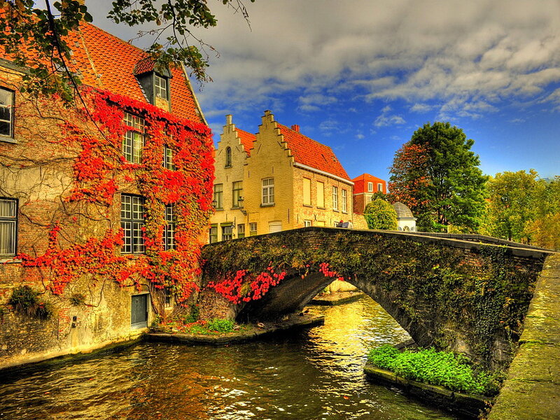 Canal Bridge in Bruges