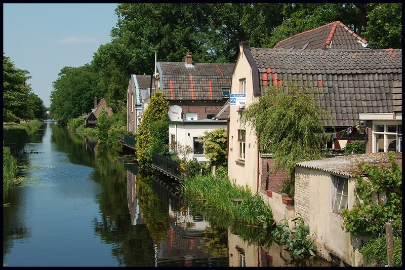 canal houses in a Dutch village