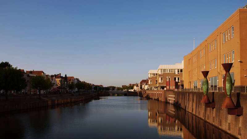 canal in a dutch town