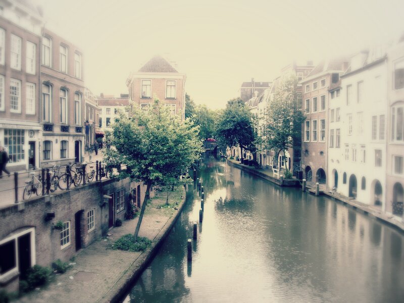 canal in a historic city