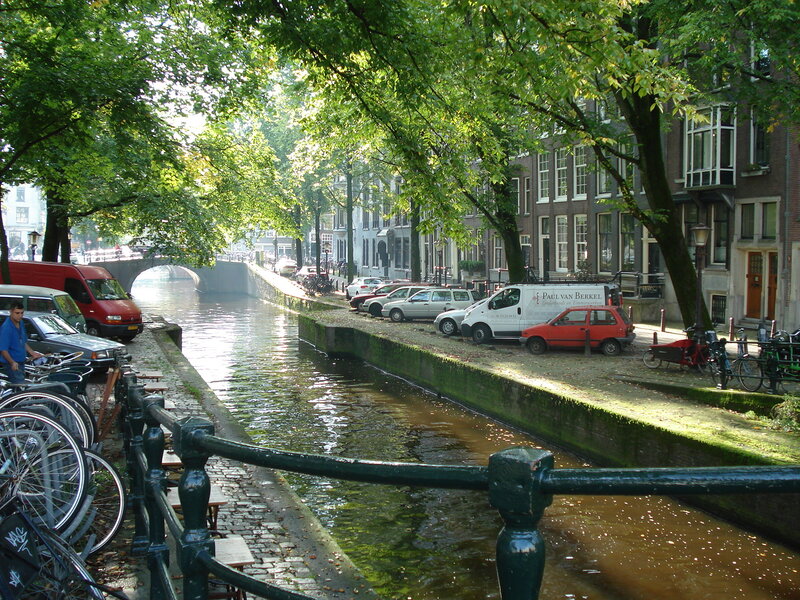Canal in Amsterdam — Green, Serene