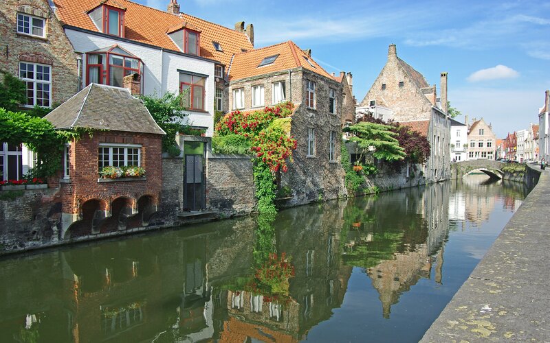 Canal in Bruges, Belgium