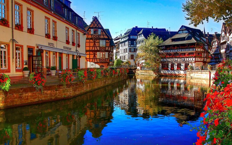 Canal in Colmar — Blue