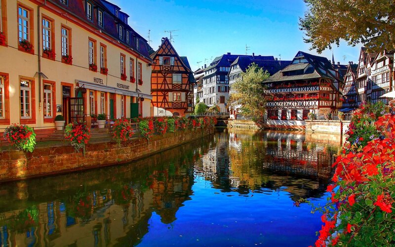 Canal in Colmar, France