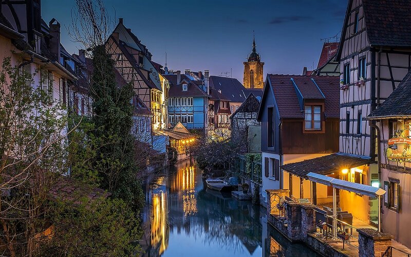 Canal in Colmar Town