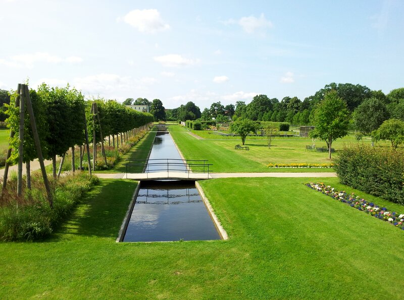 Canal in Formal Garden