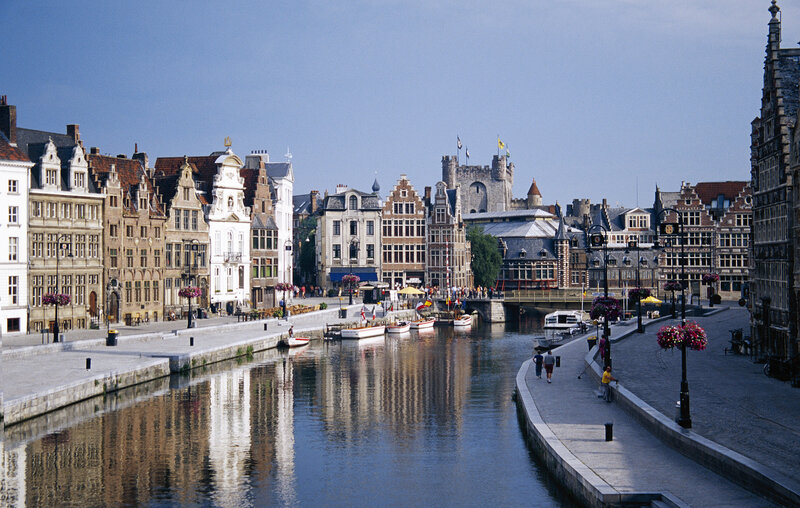 Canal in historic city center