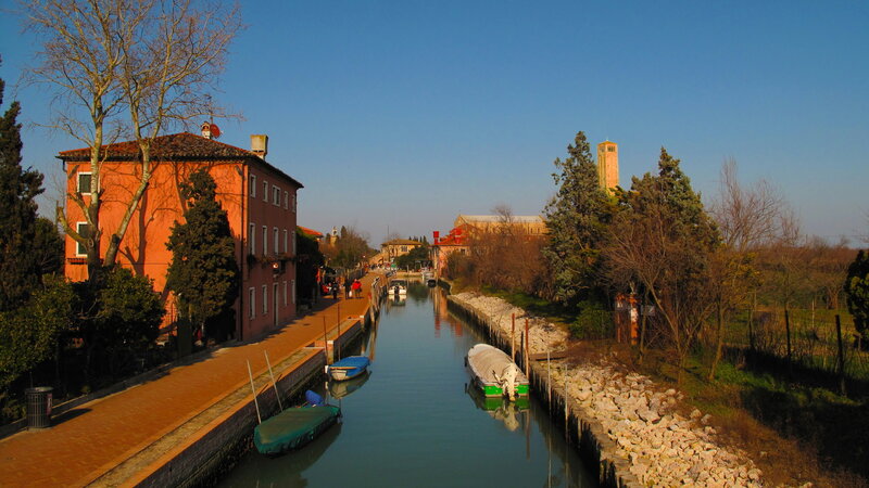 Canal in Italian Town