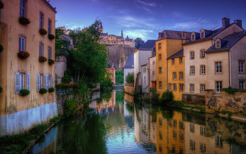 Canal in Luxembourg City