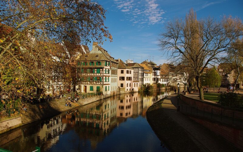 Canal in Strasbourg, France