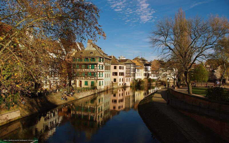 Canal in Strasbourg, France