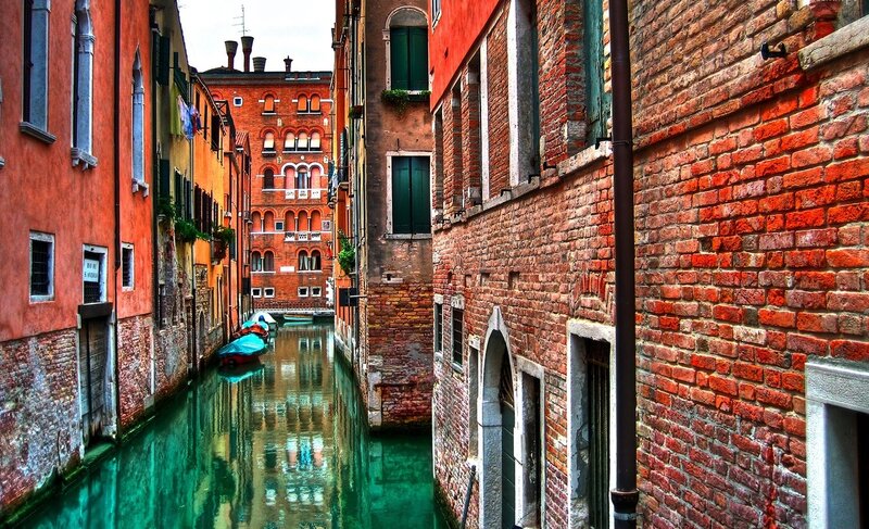 Canal in Venice — Red