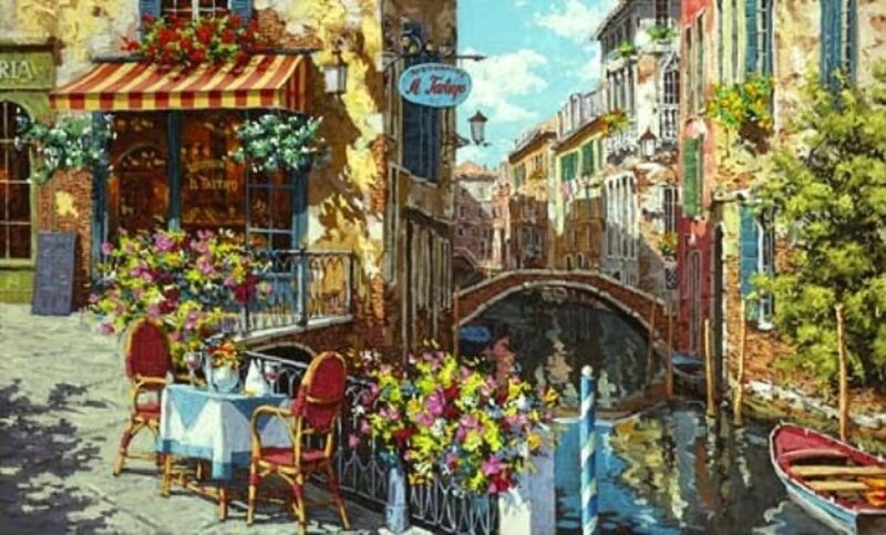 Canal in Venice — Yellow, Serene, Afternoon